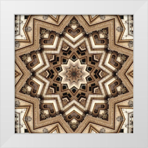St. Peters Basilica White Modern Wood Framed Art Print by LaGrave Designs