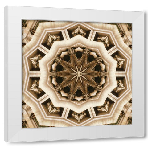 Trevi Fountain White Modern Wood Framed Art Print by LaGrave Designs