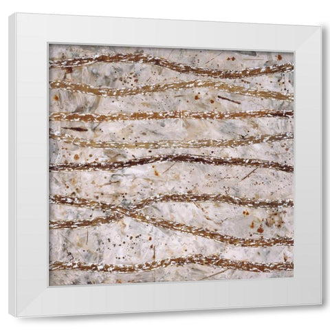 Stick Figures White Modern Wood Framed Art Print by Lawrence, Isabel