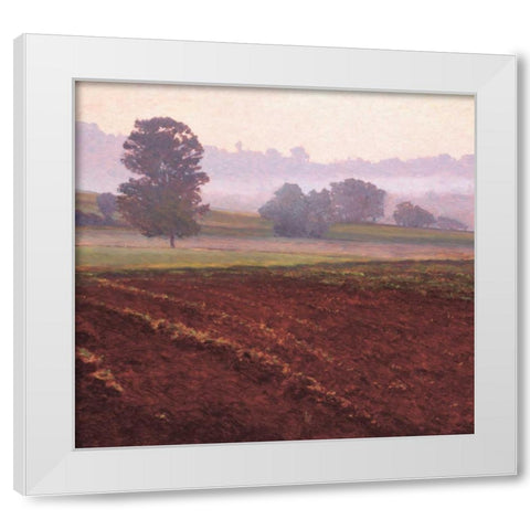 Pebraz White Modern Wood Framed Art Print by Lovelace, Kent