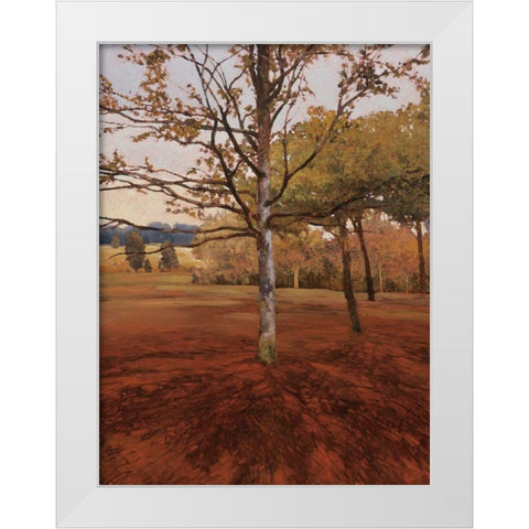 Noix White Modern Wood Framed Art Print by Lovelace, Kent