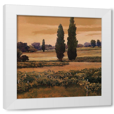 Yerras White Modern Wood Framed Art Print by Lovelace, Kent