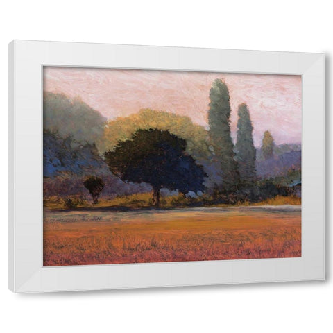 Campana White Modern Wood Framed Art Print by Lovelace, Kent