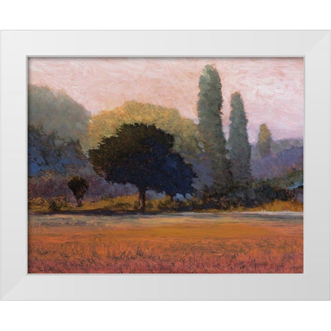 Campana White Modern Wood Framed Art Print by Lovelace, Kent