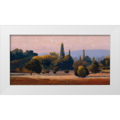 Roussillon White Modern Wood Framed Art Print by Lovelace, Kent