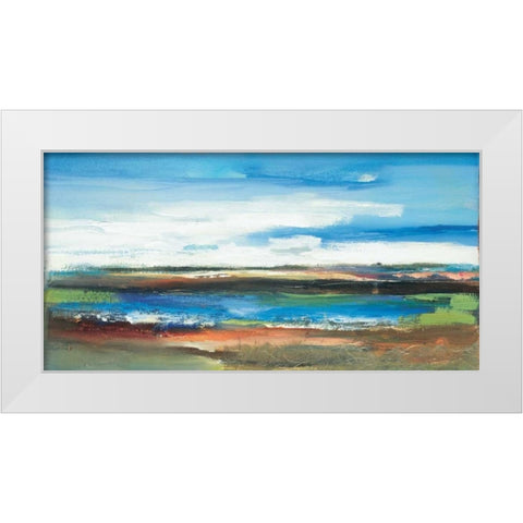 Moment I White Modern Wood Framed Art Print by Lenker, Marlene