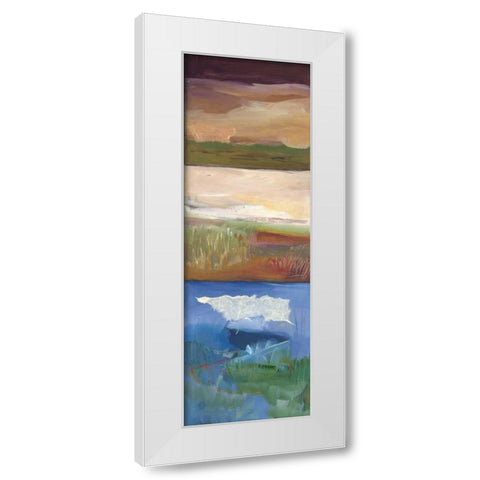 Nantucket Vistas II White Modern Wood Framed Art Print by Lenker, Marlene