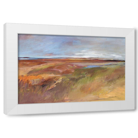 Dusk White Modern Wood Framed Art Print by Lenker, Marlene