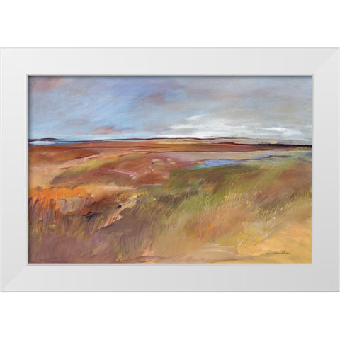 Dusk White Modern Wood Framed Art Print by Lenker, Marlene