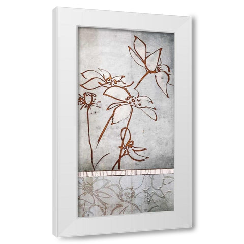 Touch of Spring II White Modern Wood Framed Art Print by Lacie, Robert