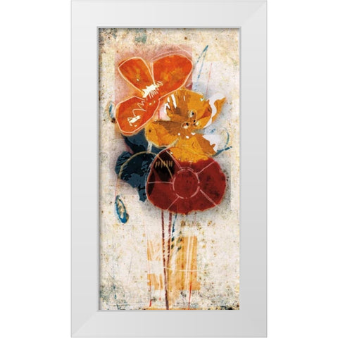 Floral Scents I White Modern Wood Framed Art Print by Lacie, Robert