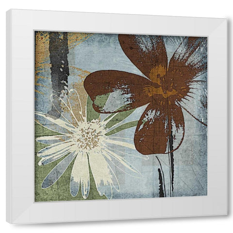 Bouquet DAmour White Modern Wood Framed Art Print by Lacie, Robert