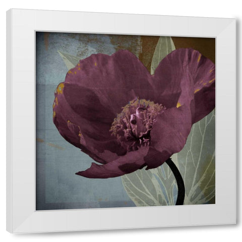 Blooming Jewels White Modern Wood Framed Art Print by Lacie, Robert