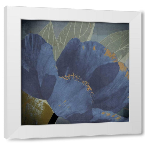 Blooming Jewels White Modern Wood Framed Art Print by Lacie, Robert