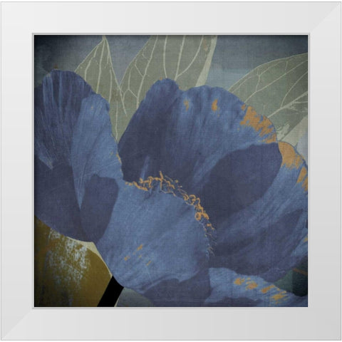 Blooming Jewels White Modern Wood Framed Art Print by Lacie, Robert