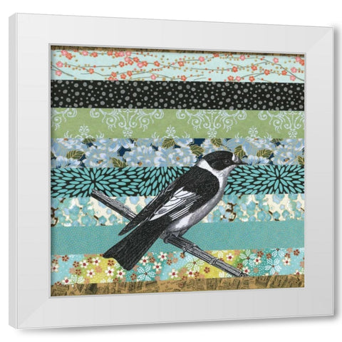 Bookplate I White Modern Wood Framed Art Print by Mueller, Andrea