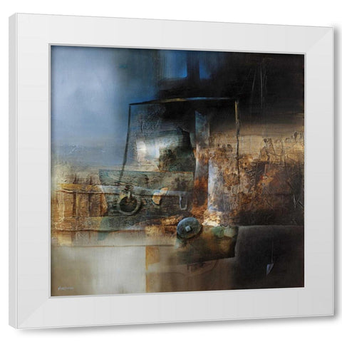 Memory White Modern Wood Framed Art Print by Minestrini, Fausto