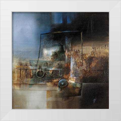 Memory White Modern Wood Framed Art Print by Minestrini, Fausto