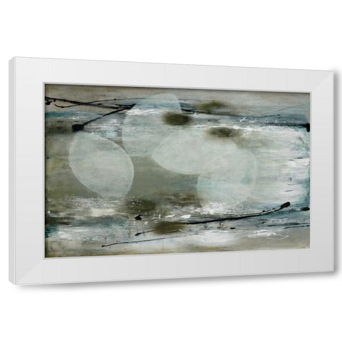 Seastrand White Modern Wood Framed Art Print by McAlpine, Heather
