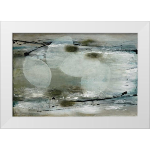 Seastrand White Modern Wood Framed Art Print by McAlpine, Heather