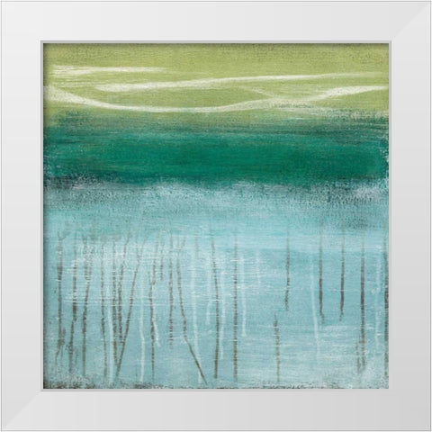Shoreline Memories I White Modern Wood Framed Art Print by McAlpine, Heather