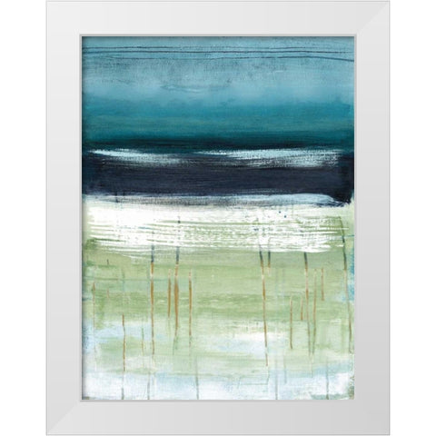 Sea and Sky II White Modern Wood Framed Art Print by McAlpine, Heather