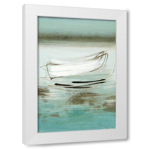 Canoe White Modern Wood Framed Art Print by McAlpine, Heather