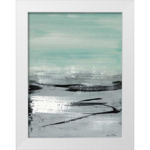 Beach I White Modern Wood Framed Art Print by McAlpine, Heather