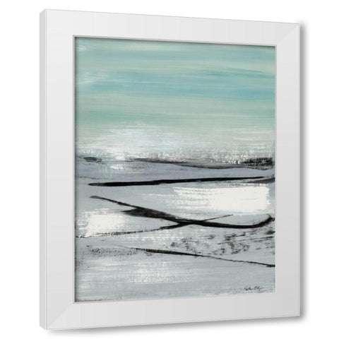 Beach II White Modern Wood Framed Art Print by McAlpine, Heather