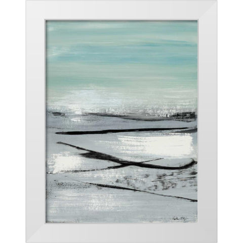 Beach II White Modern Wood Framed Art Print by McAlpine, Heather