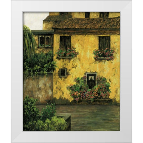 Summer Villa White Modern Wood Framed Art Print by Masdeu, Montserrat