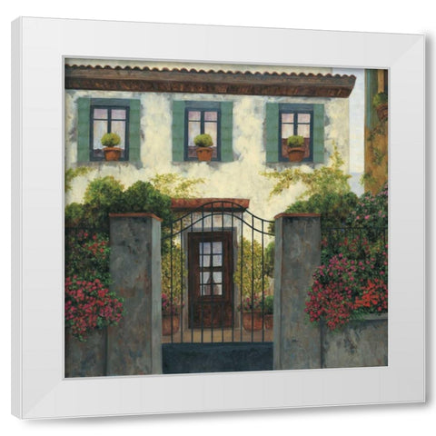 Three Windows White Modern Wood Framed Art Print by Masdeu, Montserrat