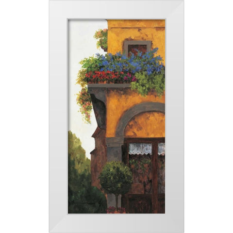 Verona Balcony I White Modern Wood Framed Art Print by Masdeu, Montserrat