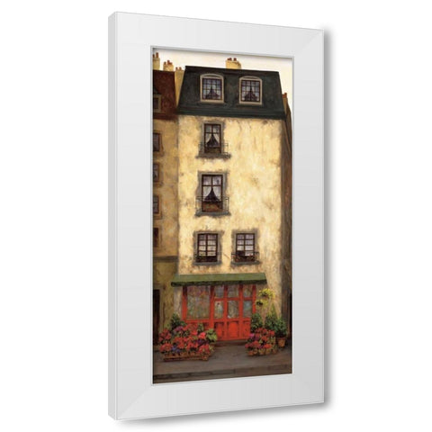 Flowers on the Boulevard III White Modern Wood Framed Art Print by Masdeu, Montserrat