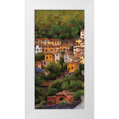 Lago di Como I White Modern Wood Framed Art Print by Masdeu, Montserrat