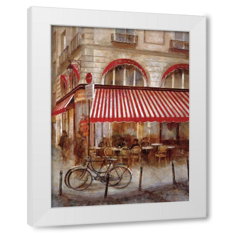 Cafe de Paris II White Modern Wood Framed Art Print by Martin, Noemi