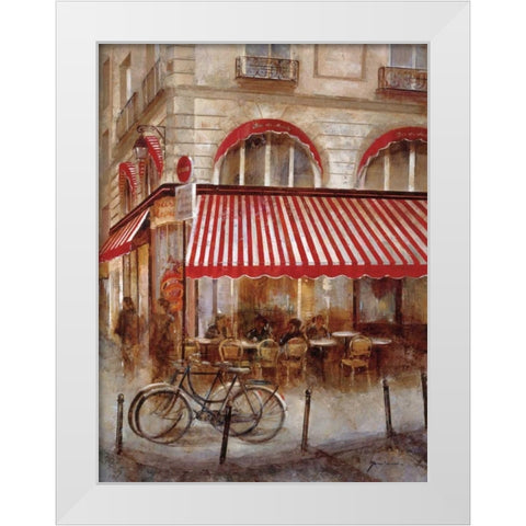 Cafe de Paris II White Modern Wood Framed Art Print by Martin, Noemi