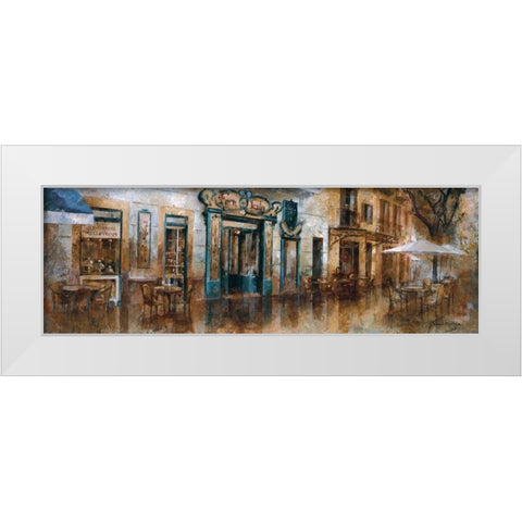 Forn des Teatre White Modern Wood Framed Art Print by Martin, Noemi