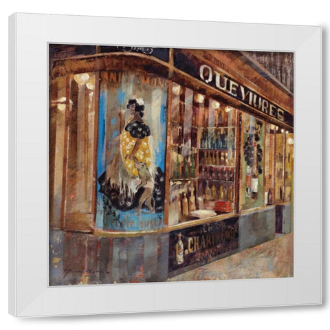 Gourmet Shop White Modern Wood Framed Art Print by Martin, Noemi
