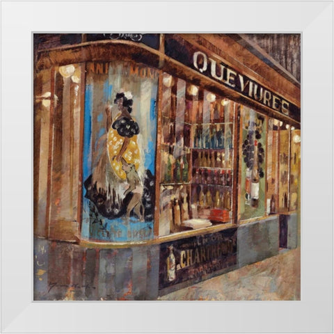 Gourmet Shop White Modern Wood Framed Art Print by Martin, Noemi