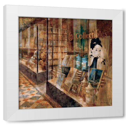 Collectibles White Modern Wood Framed Art Print by Martin, Noemi