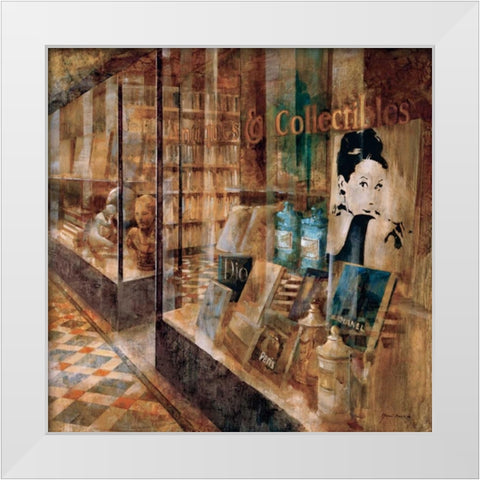 Collectibles White Modern Wood Framed Art Print by Martin, Noemi