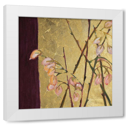 For the Love of Gold I White Modern Wood Framed Art Print by Morley Russell, Natalia