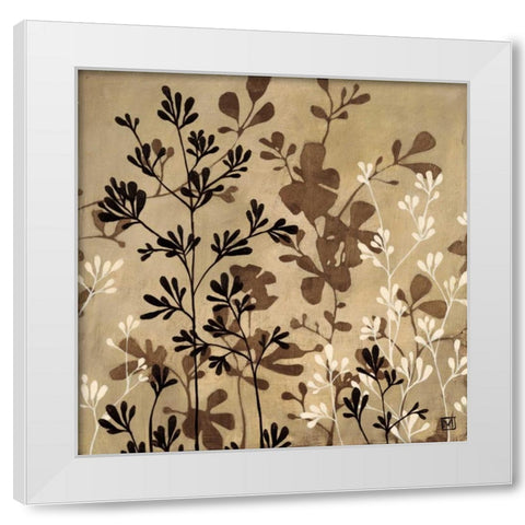 Espresso White Modern Wood Framed Art Print by MAJA