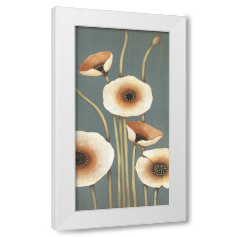 Buttercup II White Modern Wood Framed Art Print by MAJA
