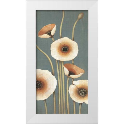 Buttercup II White Modern Wood Framed Art Print by MAJA