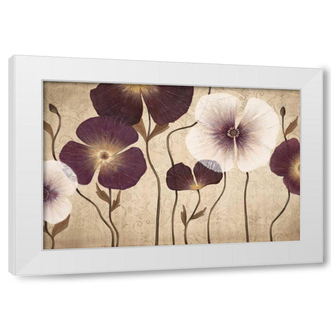 Damsels White Modern Wood Framed Art Print by MAJA