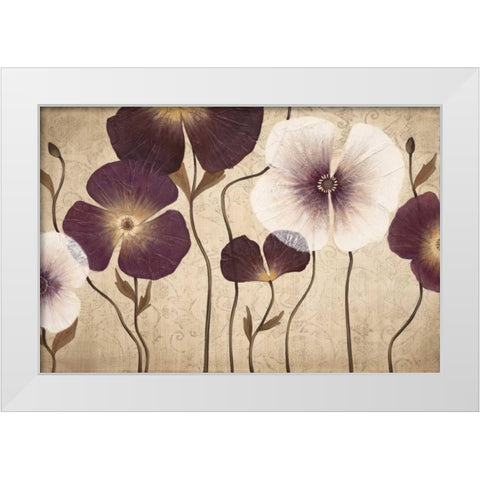Damsels White Modern Wood Framed Art Print by MAJA