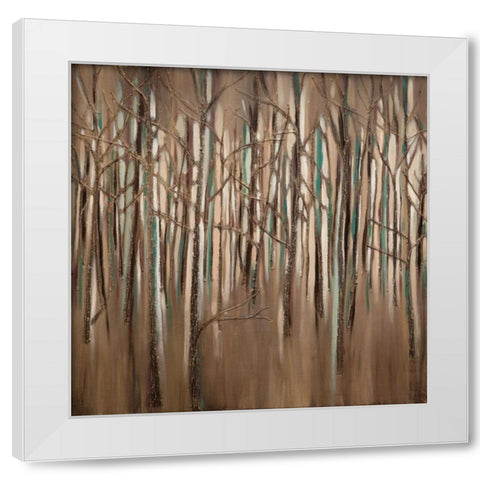 Innuendo White Modern Wood Framed Art Print by MAJA
