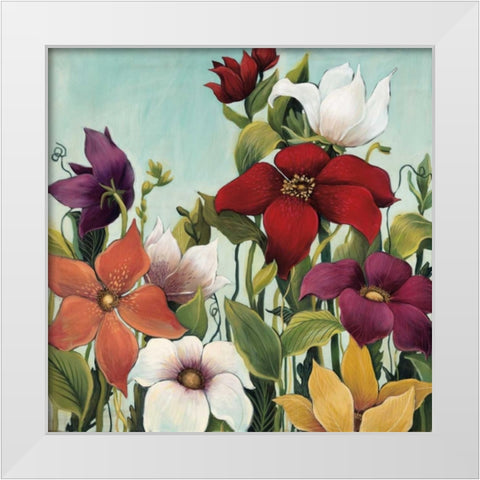Efflorescence White Modern Wood Framed Art Print by MAJA